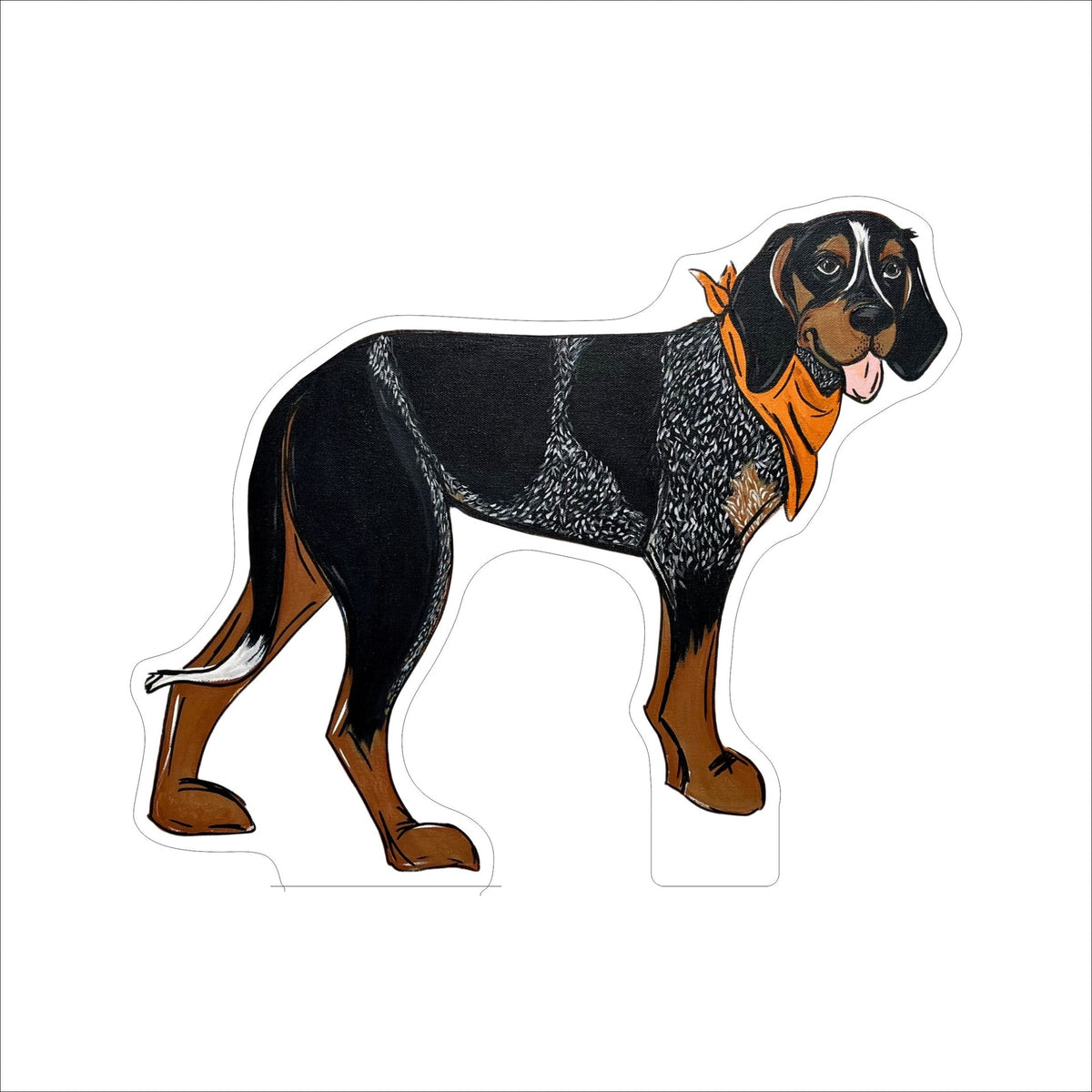AHM-036 Blue Tick Hound | 0.75Acrylic Contour |
