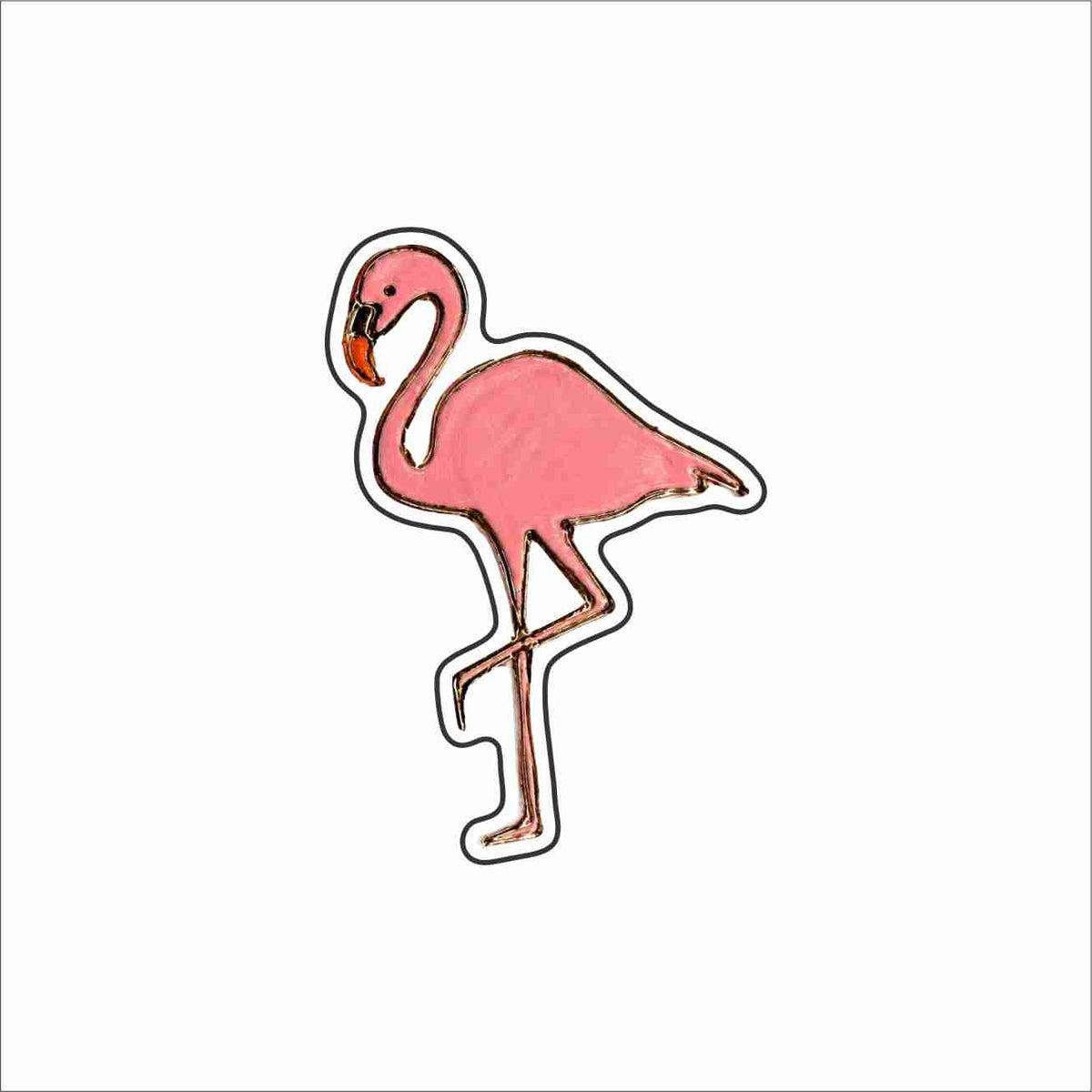 LFA-323 Pink Flamingo Magnet | 0.125Acrylic Magnet
