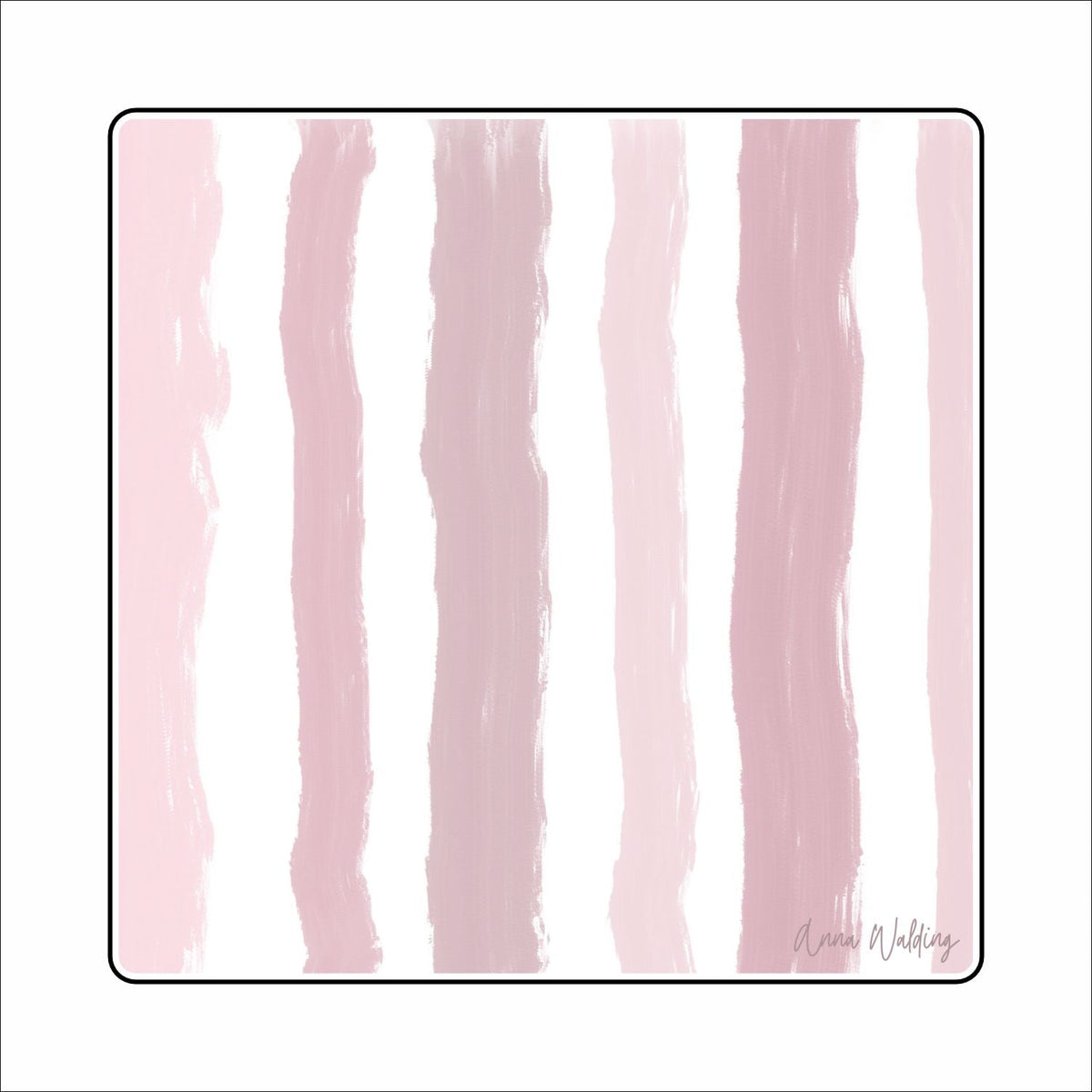 AWA-117 Pink Strip Base | 0.75Acrylic Charm Base with Steel Disc