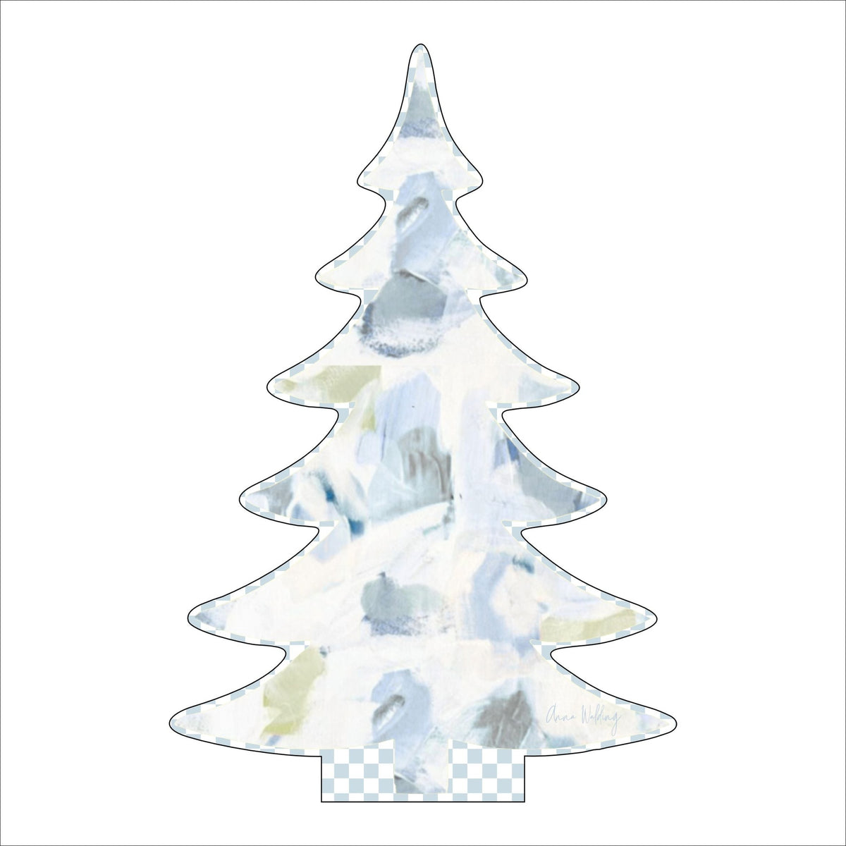 AWA-024 Christmas Tree (larger) | 0.75in. Acrylic Cutout |