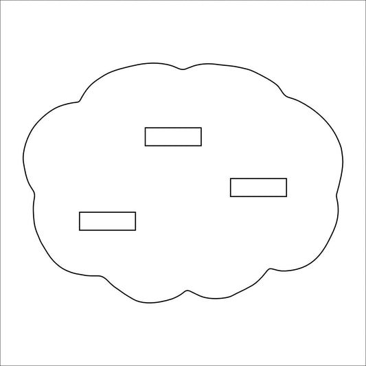 Triple Stand Clear KHA-S007 | 0.50in. Acrylic