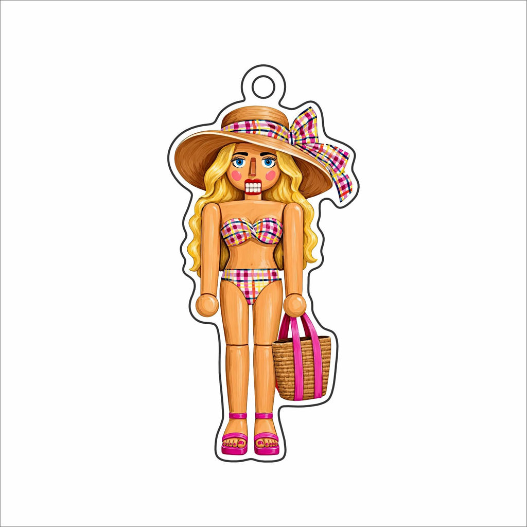 BLA-065 Blonde Nutcracker Ornament | 0.25Acrylic Ornament