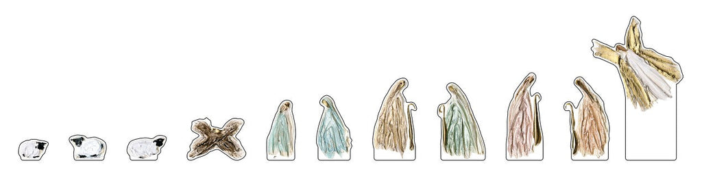 DHA-044 Nativity 11 Piece | 0.50in. Acrylic Contour | Single
