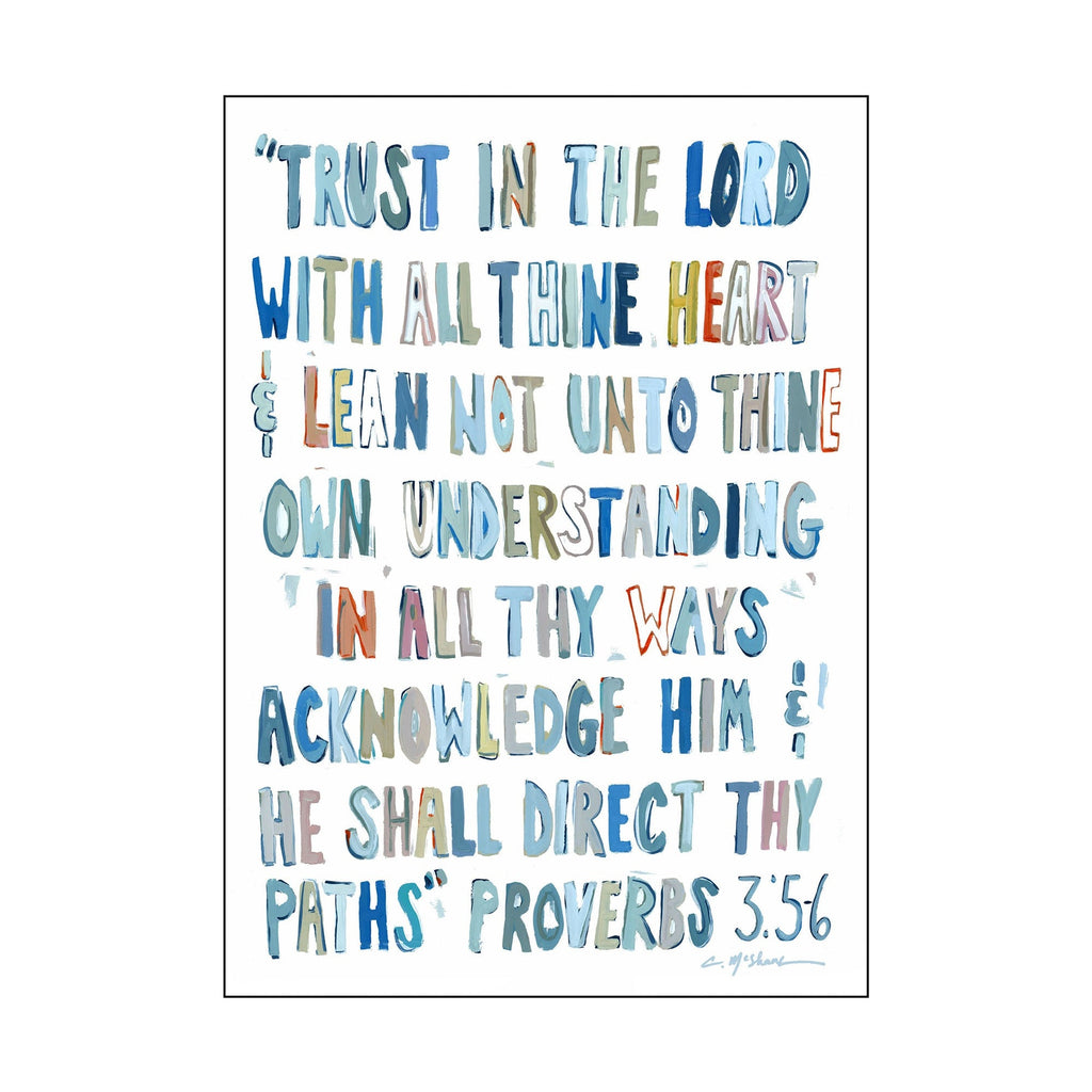 Proverbs Blue 5x7  | 0.75in. Acrylic Cutout | Case Bundle any 10+ (Pack of 1)