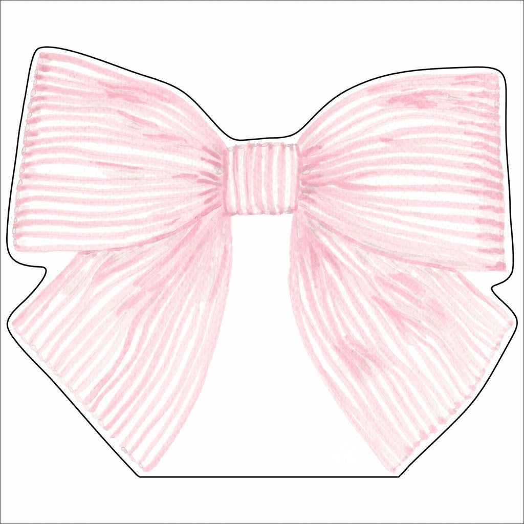 LCA-002 Pink Bow | 0.75in. Acrylic Cutout