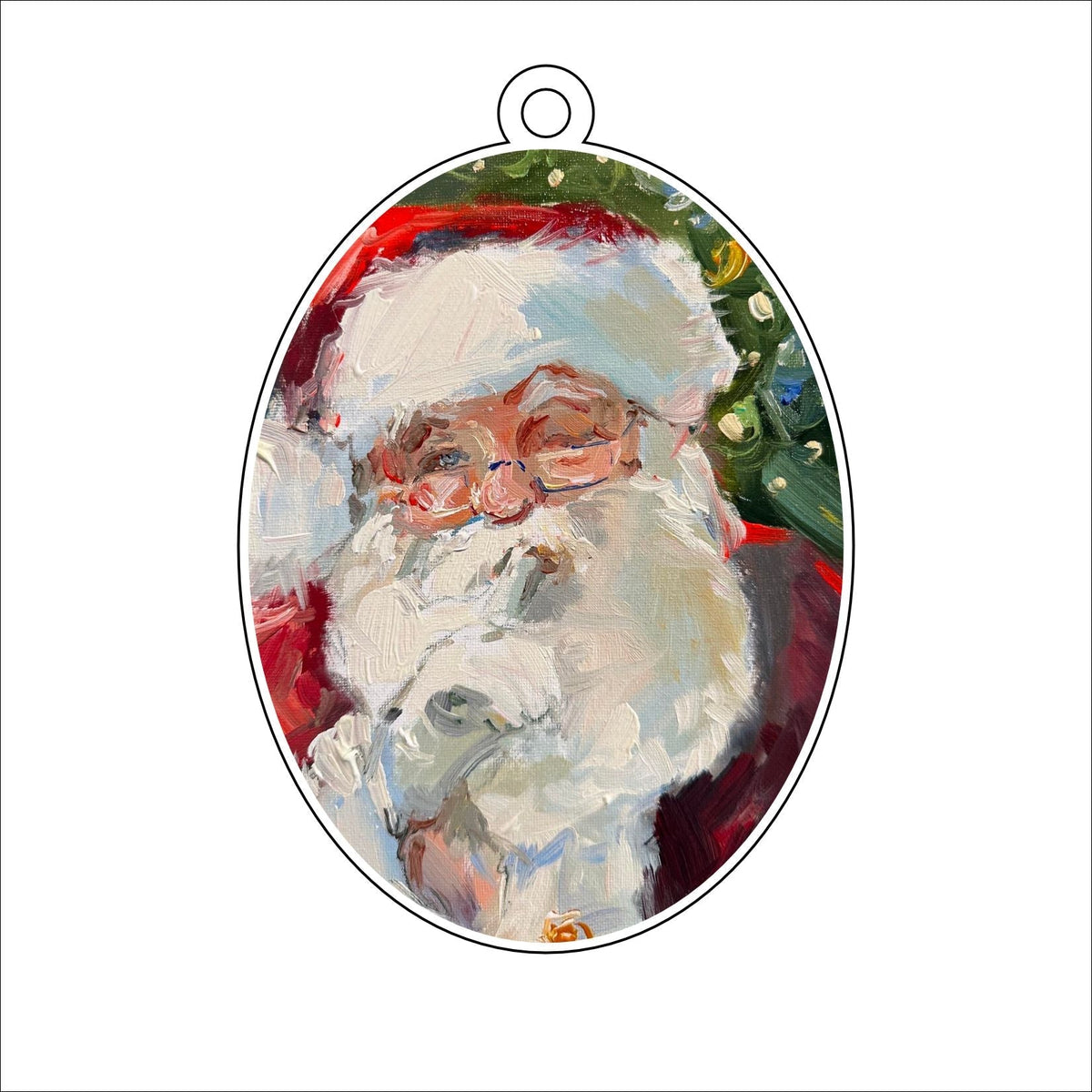 KPA-042 Whisper Santa | 0.25in. Acrylic Ornament |