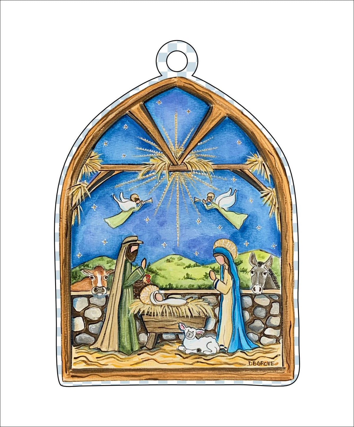 DGA-006 Manger Ornament | 0.25 Acrylic |