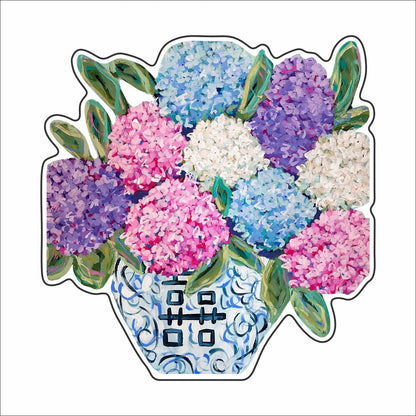 PPP-012 Her Hydrangeas Make Her Happy Colorful Mini | 0.50Acrylic Mini Contour