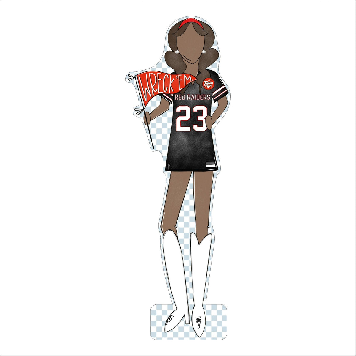 MSH-046 Texas Tech 3 | 0.75in. Acrylic Cutout |