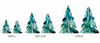 3D Tree - Set of 3 | 0.25 Acrylic | Case Bundle of 1 (Pack of 3)