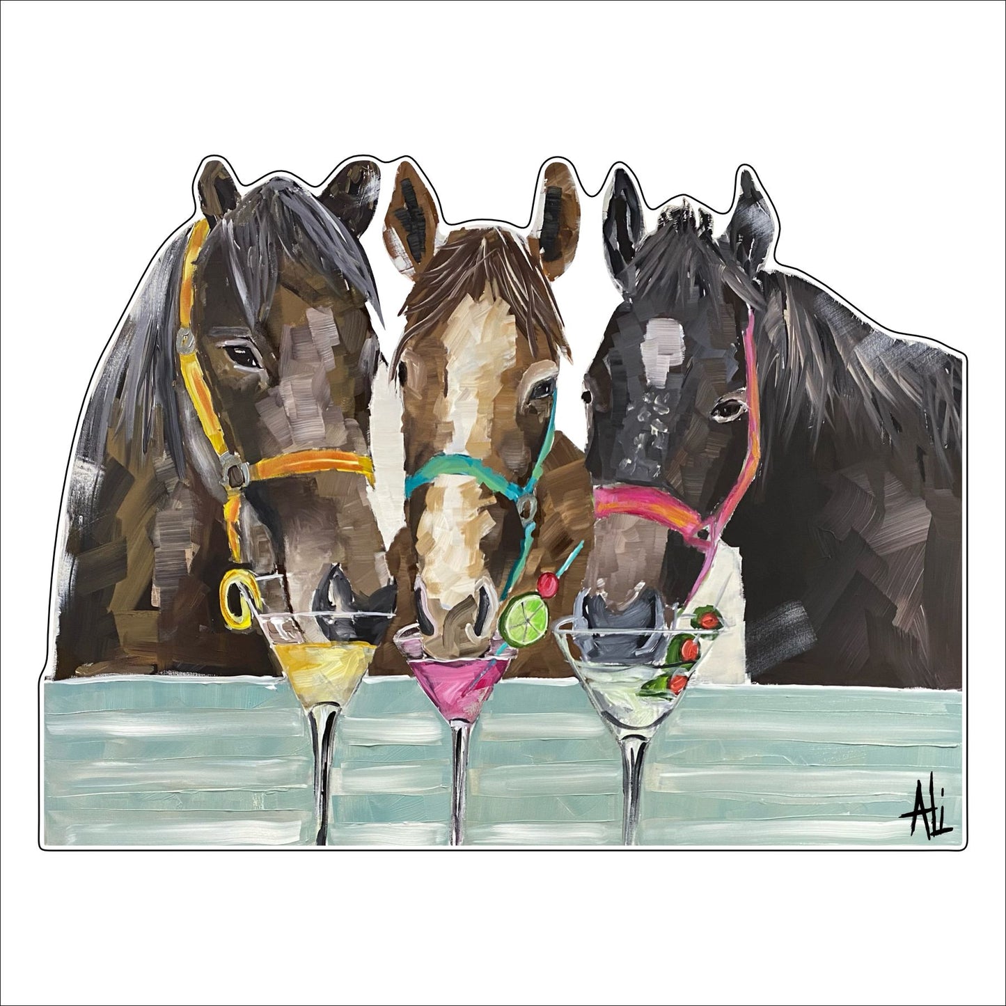3 Horses | 0.75in. Acrylic Cutout | Case (any 10+)