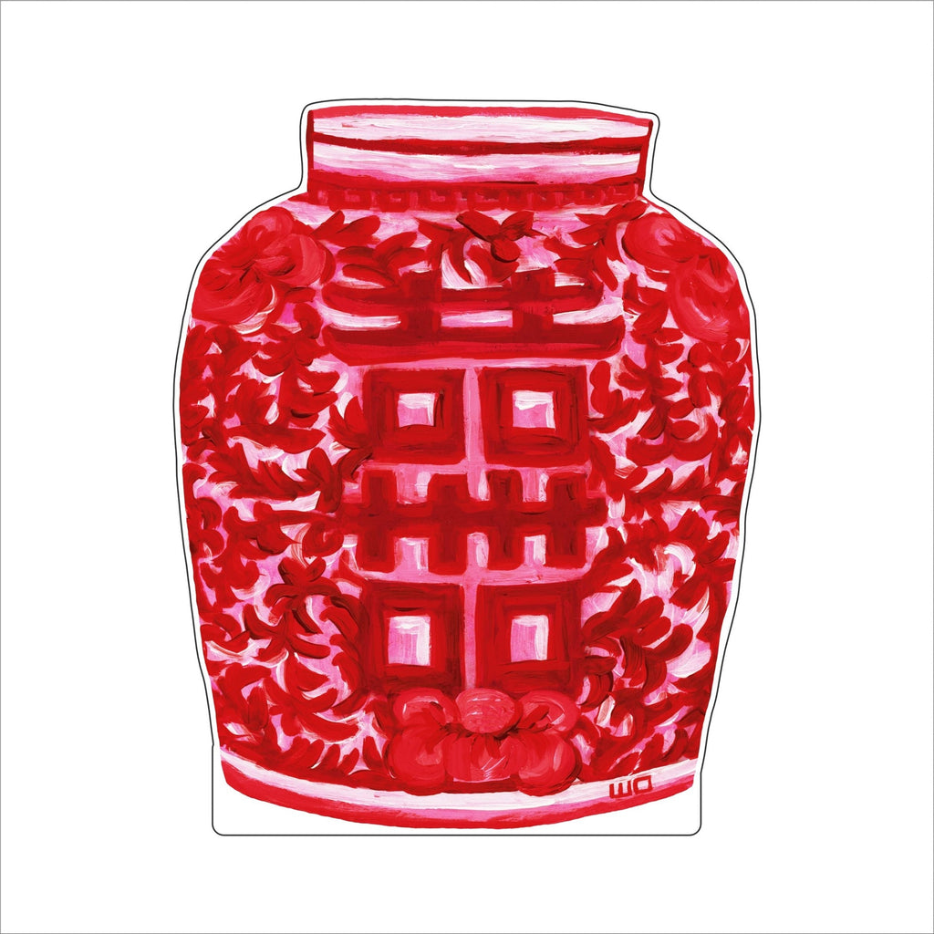 MEG-023 Happiness Jar Red | 0.75Acrylic Contour |