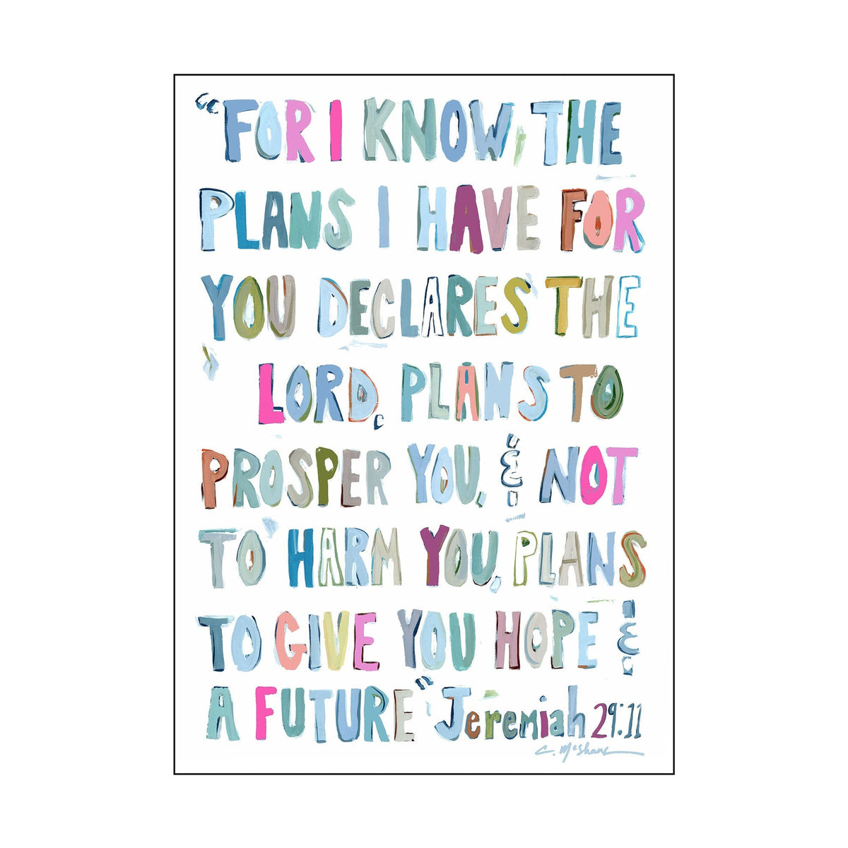Jeremiah Pink 5x7 | 0.75in. Acrylic Cutout | Case Bundle any 10+ (Pack of 1)