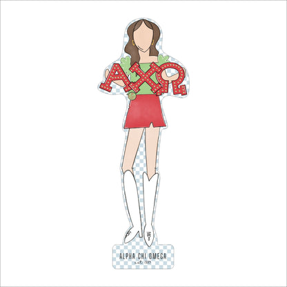 MSH-005 A Chi O 1 | 0.75in. Acrylic Cutout  |