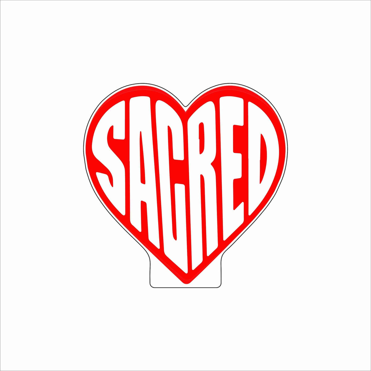 FSN-004 Sacred Heart | 0.75Acrylic Contour