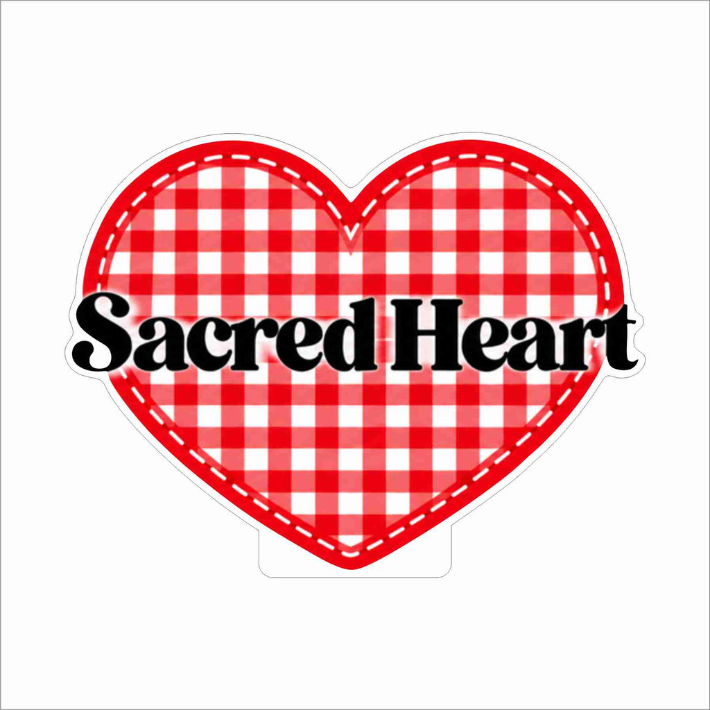 FSN-026 SH Plaid Heart Mini | 0.50Acrylic Mini Contour