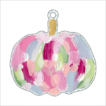 AWA-014 Pastel Pumpkin Ornament | 0.25in. Acrylic Ornament |