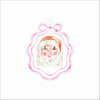 SMJ-013 Pink Santa Ornament | 0.25Acrylic Ornament
