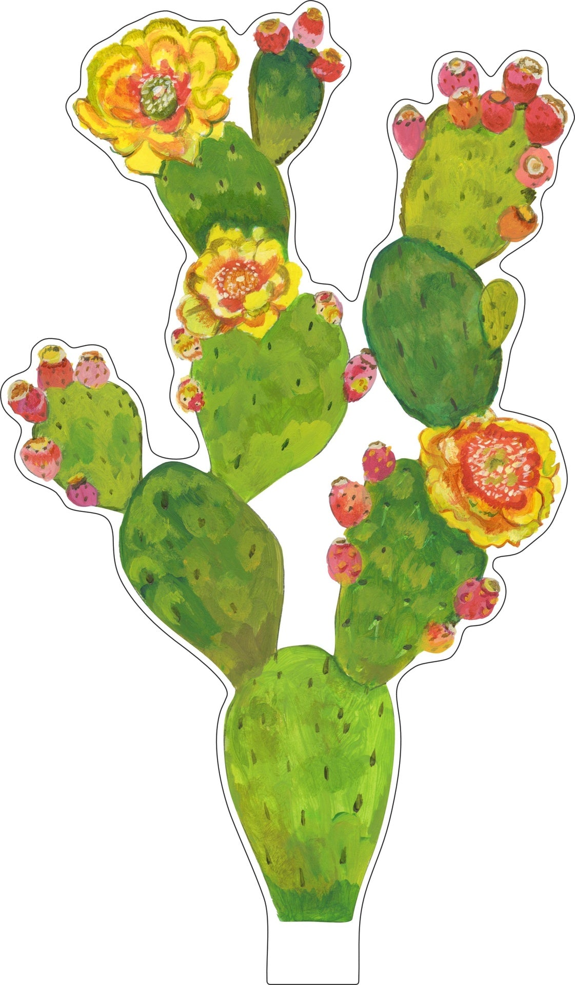 Prickly Pear | 0.25in. Acrylic Floral