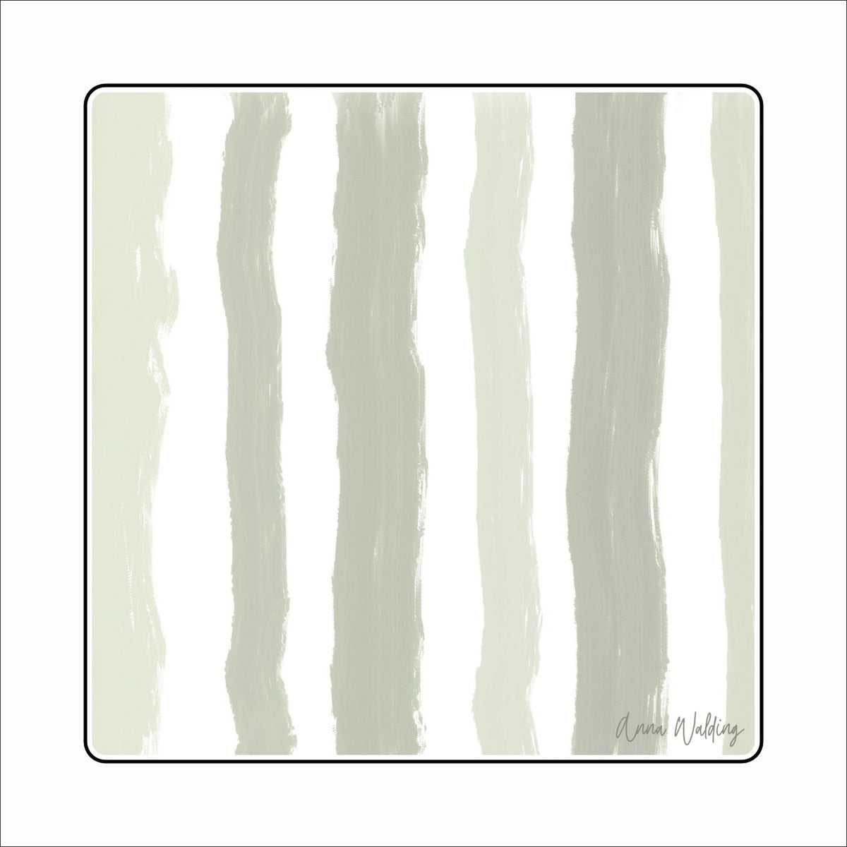 AWA-118 Green Strip Base | 0.75Acrylic Charm Base with Steel Disc