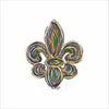 SDD-016 Mardi Gras Fleur de Lis | 0.75Acrylic Contour