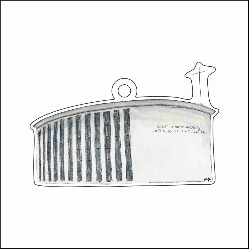 MGT-054 Saint Thomas Aquinas Ornament | 0.25Acrylic Ornament