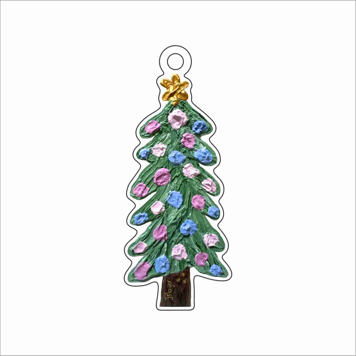 JPA-051 Christmas Tree Ornament 2026 | 0.25Acrylic Ornament