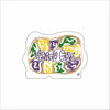 SDD-019 Mardi Gras King Cake Mini | 0.50Acrylic Mini Contour