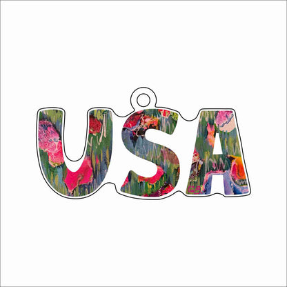 LBR-206 USA Ornament | 0.25Acrylic Ornament