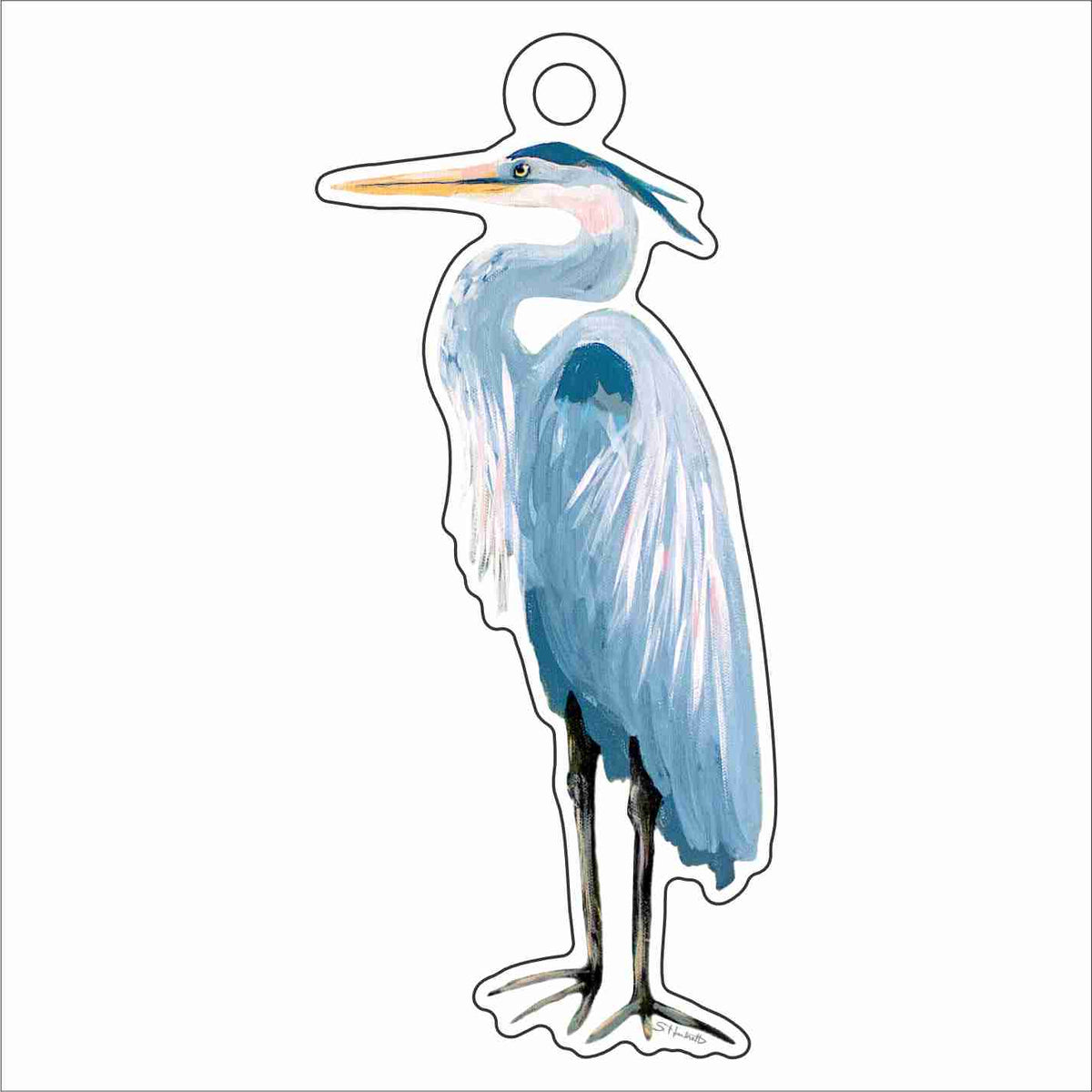 HNF-009 Heron Ornament | 0.25Acrylic Ornament