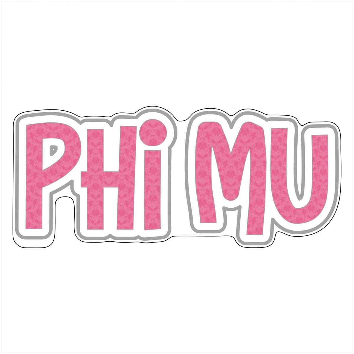 Phi Mu | 0.50in. Acrylic Mini |
