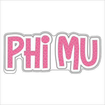 Phi Mu | 0.50in. Acrylic Mini |