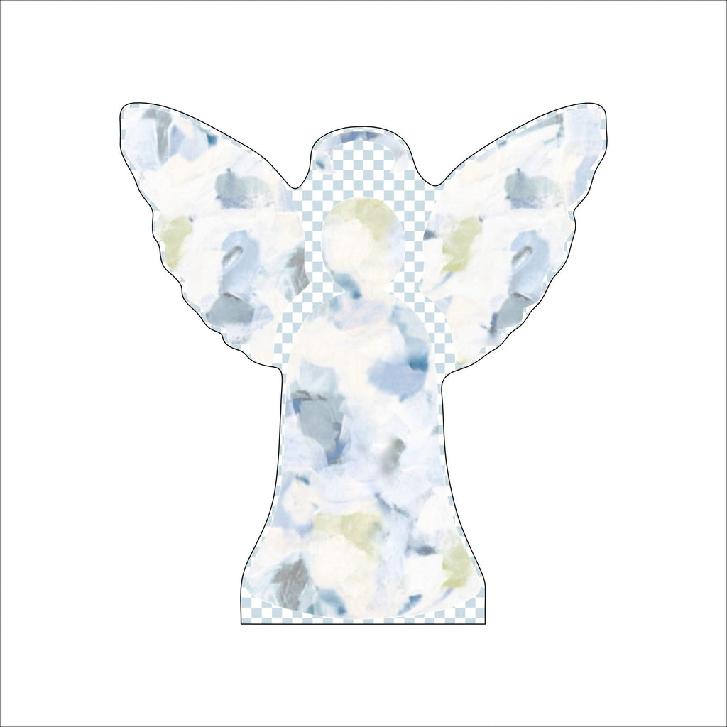 AWA-021 Angel B Cutout | 0.75in. Acrylic Cutout |