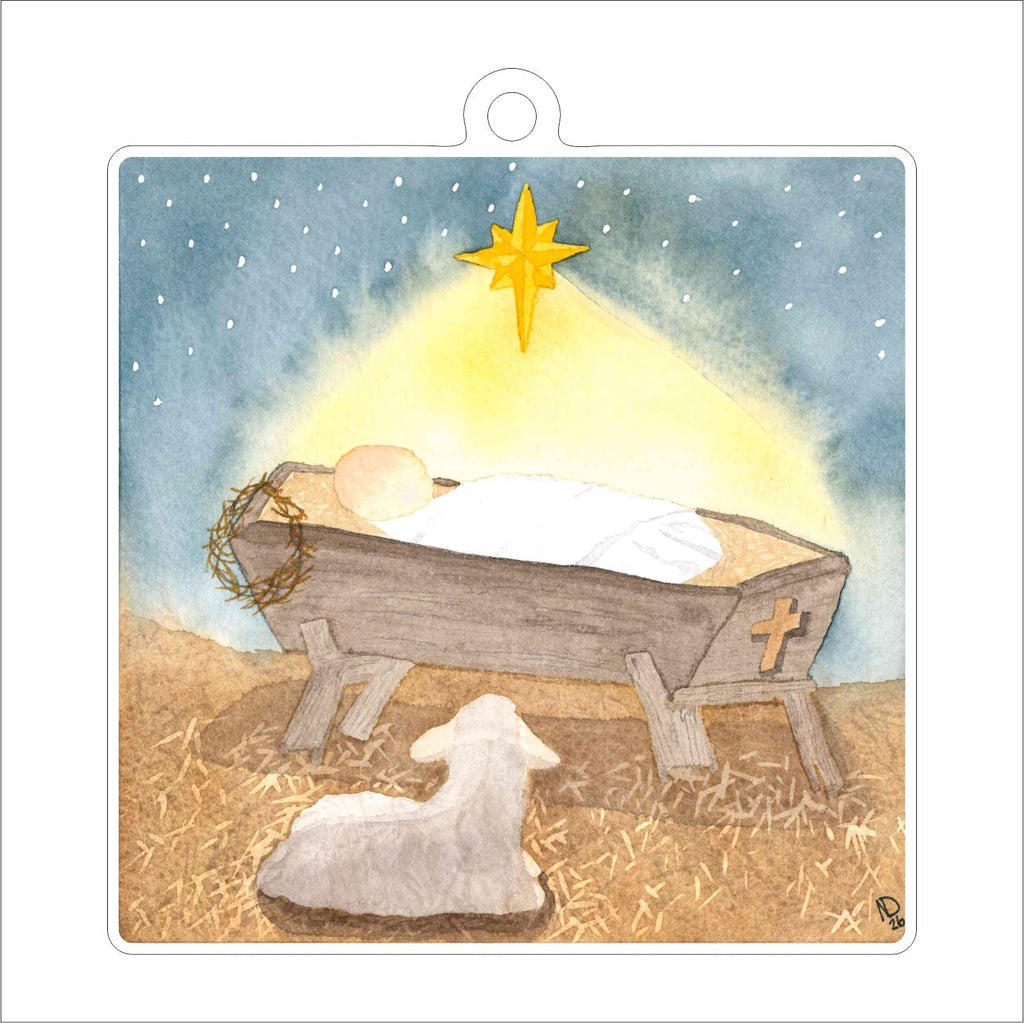 NDA-005 Birth of Our Savior Ornament | 0.25Acrylic Ornament