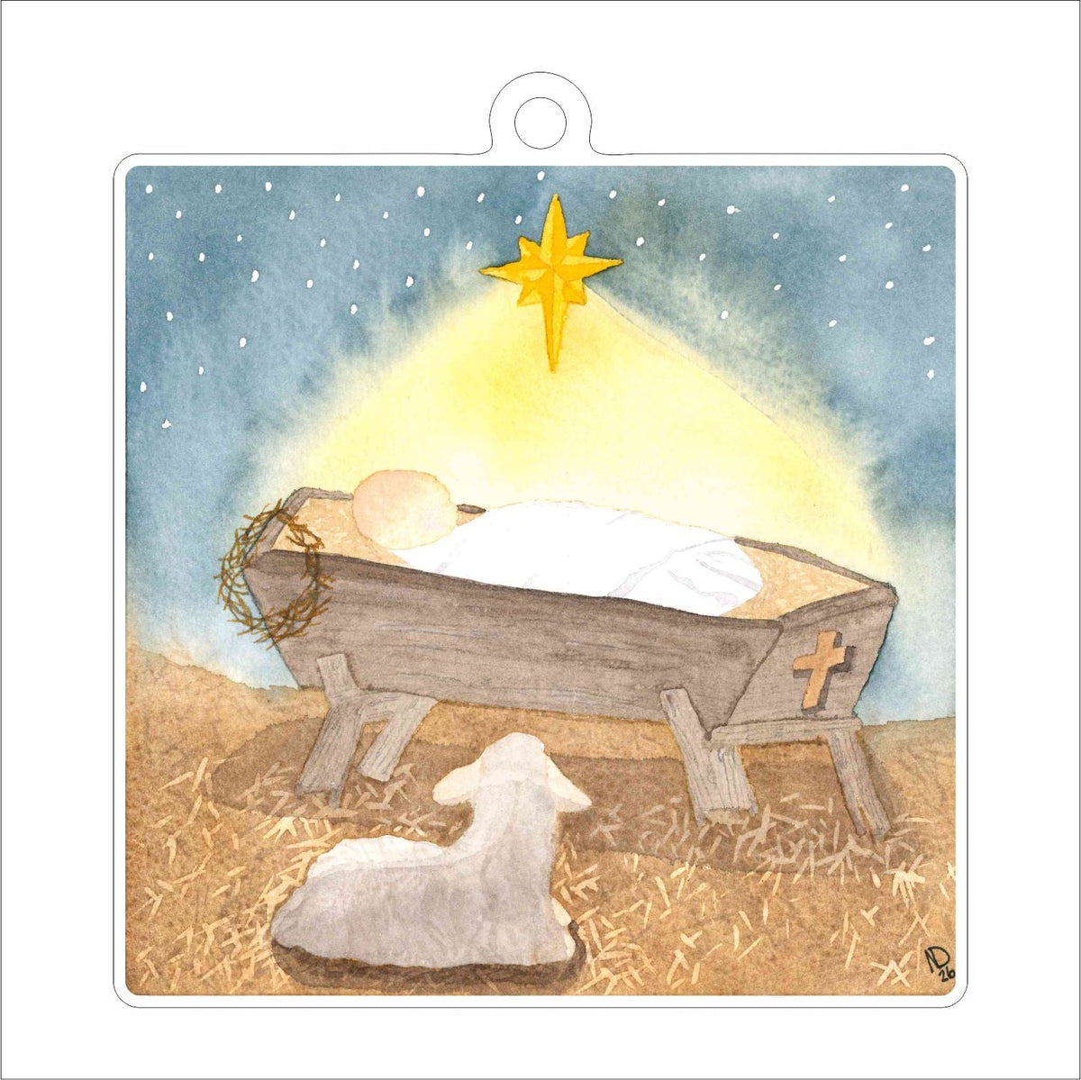 NDA-005 Birth of Our Savior Ornament | 0.25Acrylic Ornament