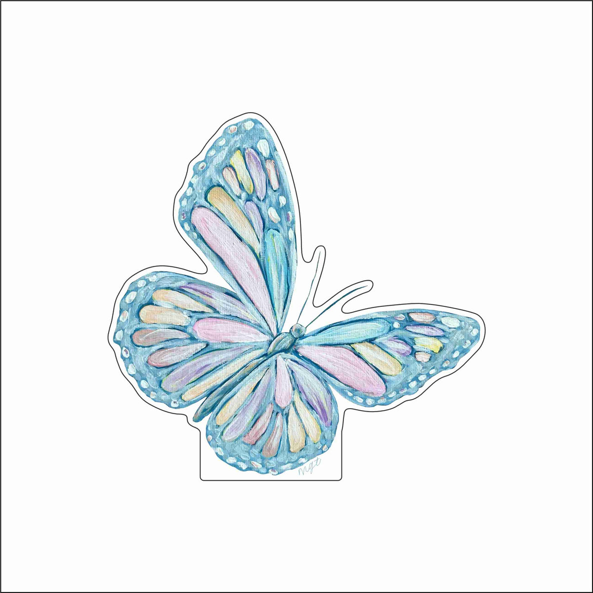 MGT-051 Blue Butterfly | 0.75Acrylic Contour