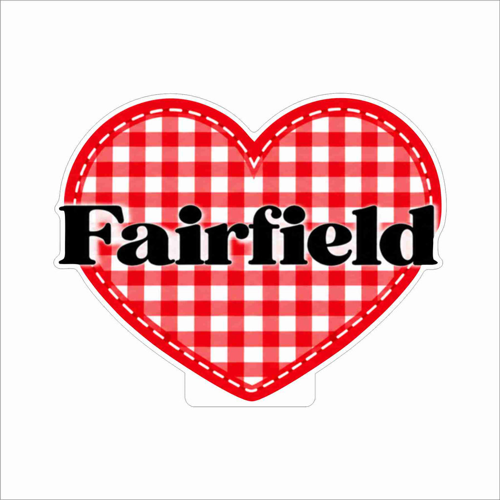 FSN-024 FF Plaid Heart Mini | 0.50Acrylic Mini Contour
