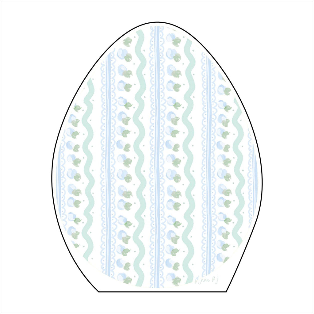 AWA-055 Egg Blue White Small | 0.75in. Acrylic |