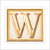 LFA-207 Letter W Magnet | 0.125Acrylic Magnet