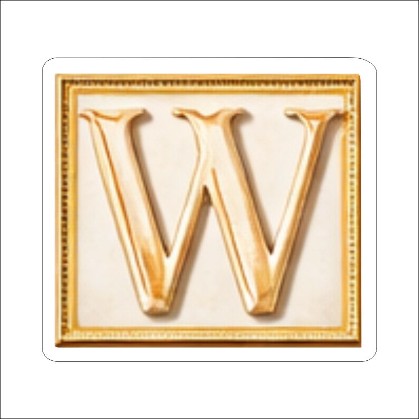 LFA-207 Letter W Magnet | 0.125Acrylic Magnet