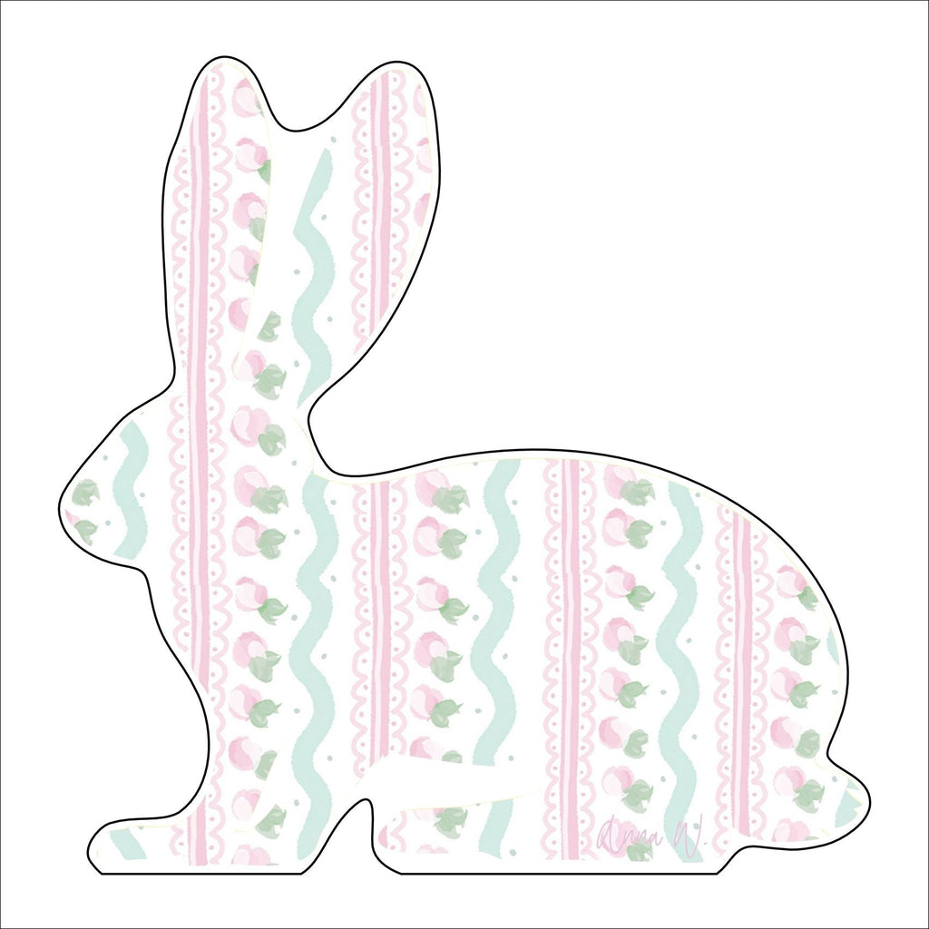 AWA-044 Bunny Pink White | 0.75in. Acrylic |