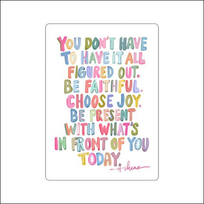 CMS-1941-C25 Choose Joy & Be Present Mini | 0.50Acrylic Mini Contour | Case of 25