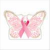 MKD-035 Breast Cancer Butterfly | 0.75in. Acrylic Contour |