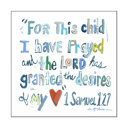 Samuel Blue 5.5x5.5 | 0.75in. Acrylic Cutout | Case Bundle any 10+ (Pack of 1)