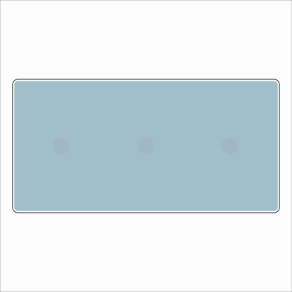 LFA-242 Light Blue Triple Charm Base | 4x8 | 0.75Acrylic Charm Base with Steel Discs