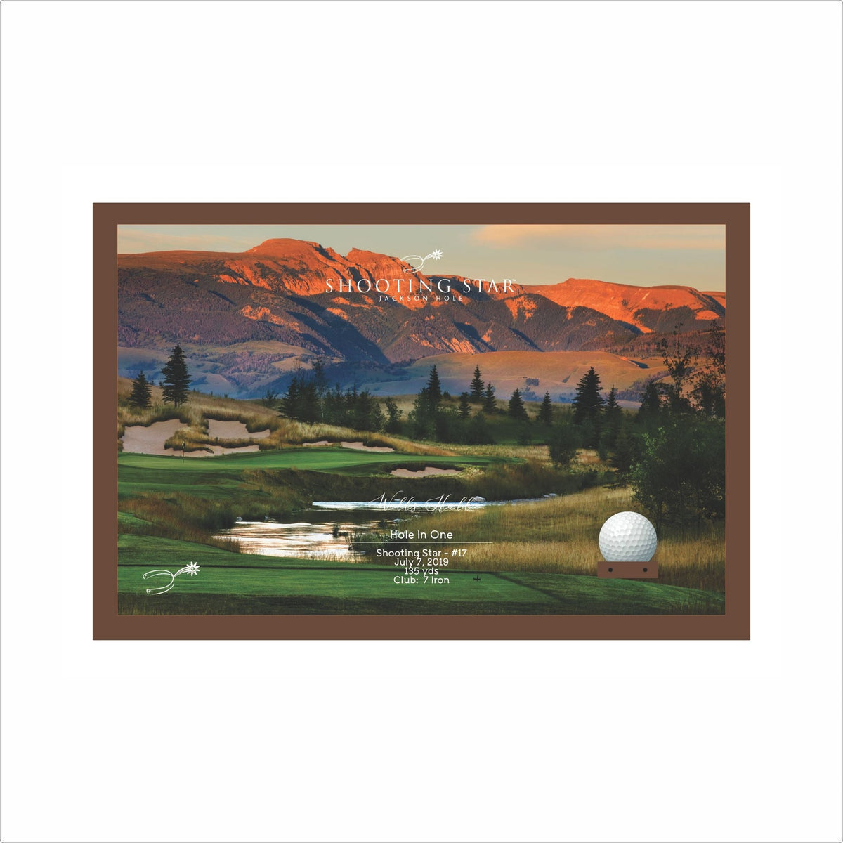 HIO-SS17 Shooting Star | Hole in One Shadowbox | Hole 17