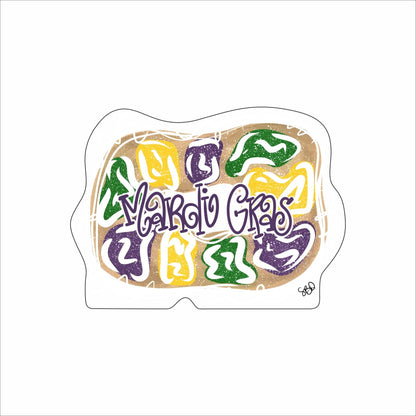 SDD-018 Mardi Gras King Cake | 0.75Acrylic Contour