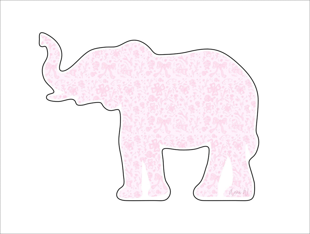 Pink Elephant | 0.75in. Acrylic Cutout |