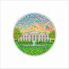LAM-026 The People's House Coaster | 0.25Acrylic Coaster with Clear Bumpers | Case of 4