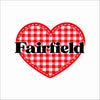 FSN-025 FF Plaid Heart Ornament | 0.25Acrylic Ornament